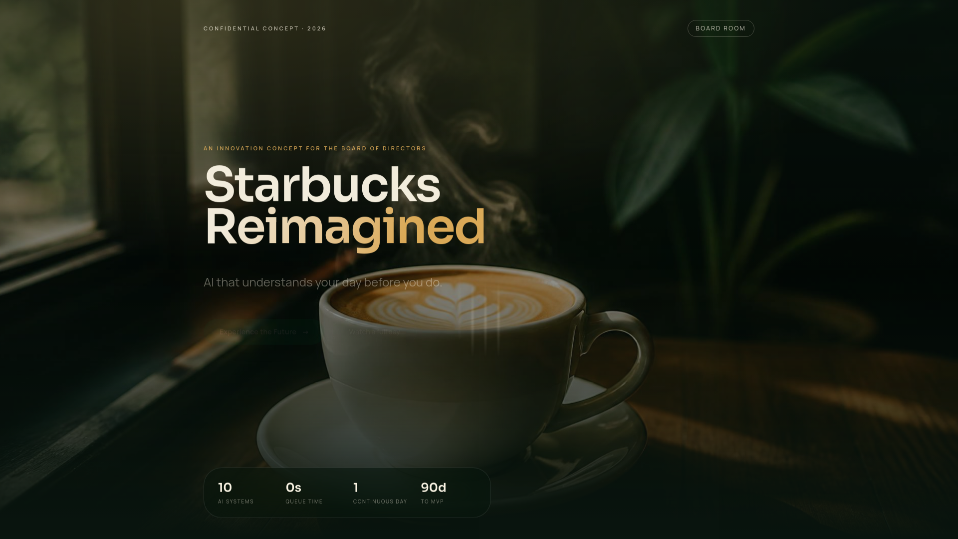 Starbucks Tomorrow concept